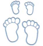 SO: Marianne Design Creatables Dies - Feet, 1x1.5 and .5x.875