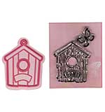 SO: Marianne Design Collectables Dies with Stamps - Birdhouse, Home and Butterfly