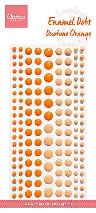 SO: Marianne Design Enamel Dots Duotone Orange (PL4528)