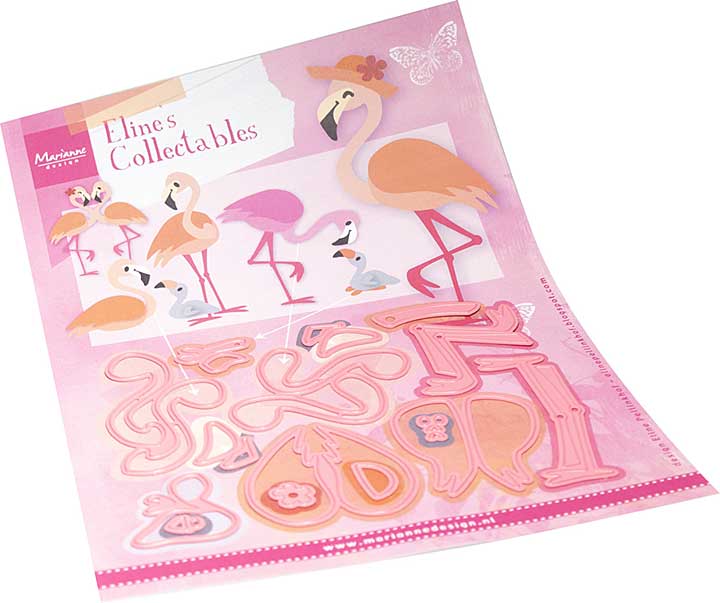 PRE: Marianne Design Collectable Elines Flamingo Family (0724)