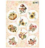 Marianne Design Decoupage Sheet A4 Autumn Flowers
