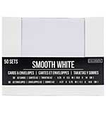 Colorbok A2 Cards with Envelopes 50pk - Smooth White ((4.375x5.75)