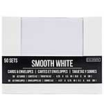 SO: Colorbok A2 Cards with Envelopes 50pk - Smooth White ((4.375x5.75)