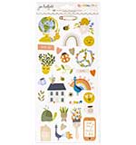Jen Hadfield Reaching Out Cardstock Stickers 6X12 62pk - Icons