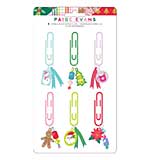 American Crafts Paige Evans Sugarplum Wishes Embellished Paper Clips (6pcs) (34021999)