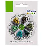 SO: Artemio .12 Mini Brads 120pk - Greens
