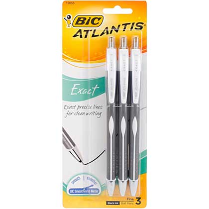 SO: BIC Atlantis Exact Pens - Black