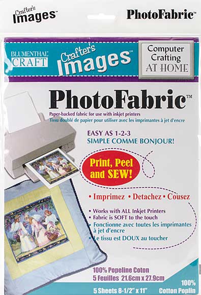 SO: Crafters Images Photofabric (100% Cotton Poplin, 8.5x11 5pk)