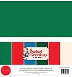 Carta Bella Seasons Greetings 12x12 Inch Coordinating Solids Paper Pack