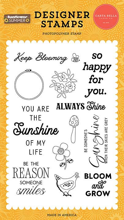 Carta Bella Keep Blooming Clear Stamps