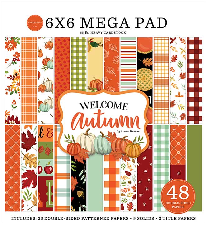 Carta Bella Welcome Autumn 6x6 Inch Cardmakers Mega Pad