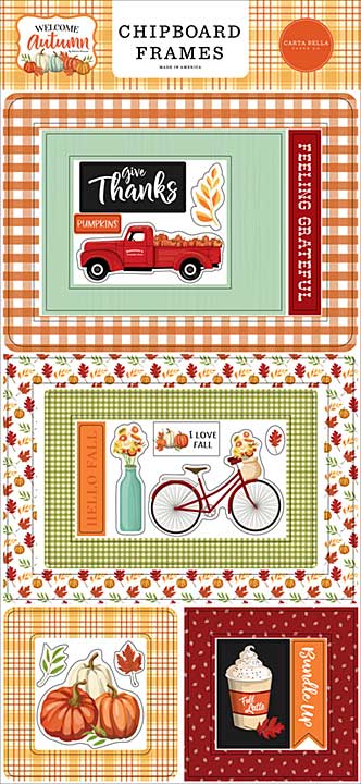Carta Bella Welcome Autumn Chipboard Frames
