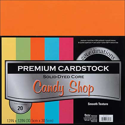 SO: Coredinations Value Pack - Candy Shop - Smooth Cardstock, 12x12 20 Sheets