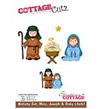 SO: Cottage Cutz - 4x6 Cutting Die - Nativity Set, Mary, Joseph and Baby