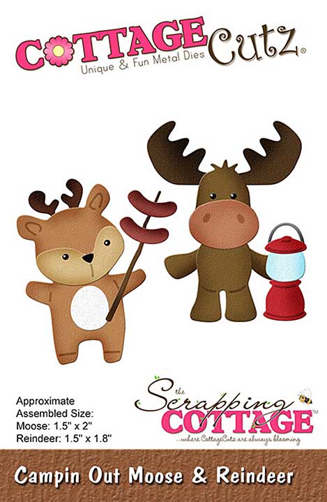 Scrapping Cottage Campin Out Moose and Reindeer