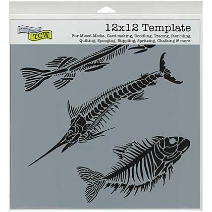 SO: Crafters Workshop Template 12x12 - Fish Fossils