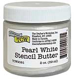 Crafters Workshop Stencil Butter - Pearl White 2oz