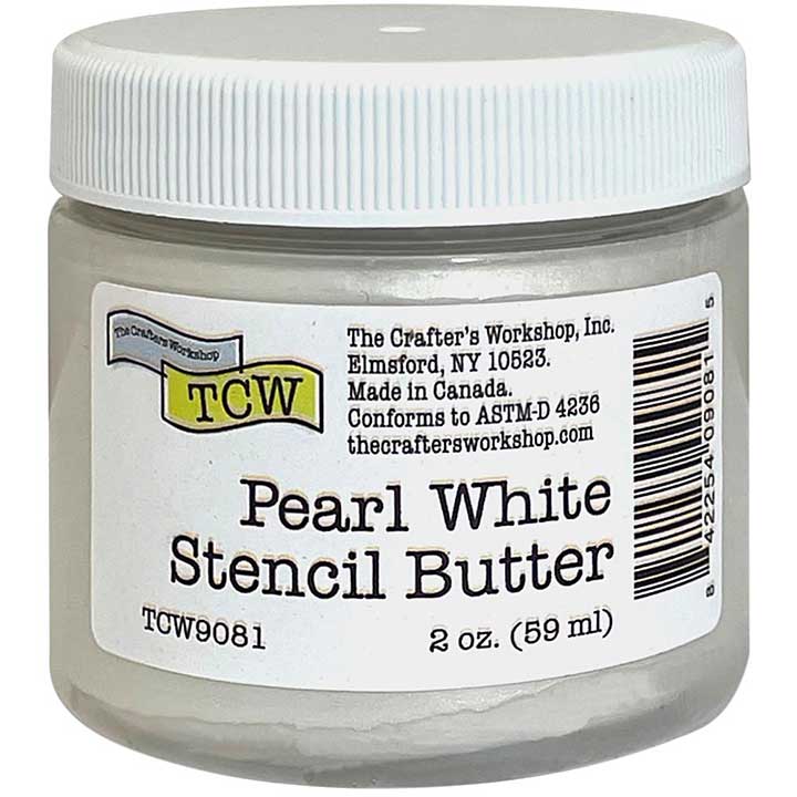 SO: Crafters Workshop Stencil Butter - Pearl White 2oz