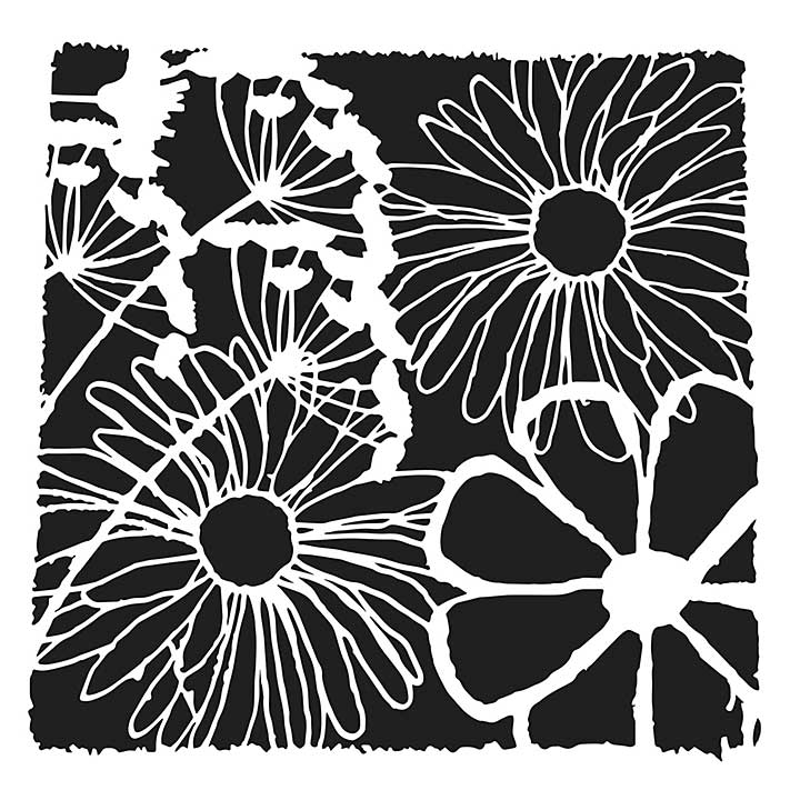 SO: Crafters Workshop Template 6X6 - Framed Flowers
