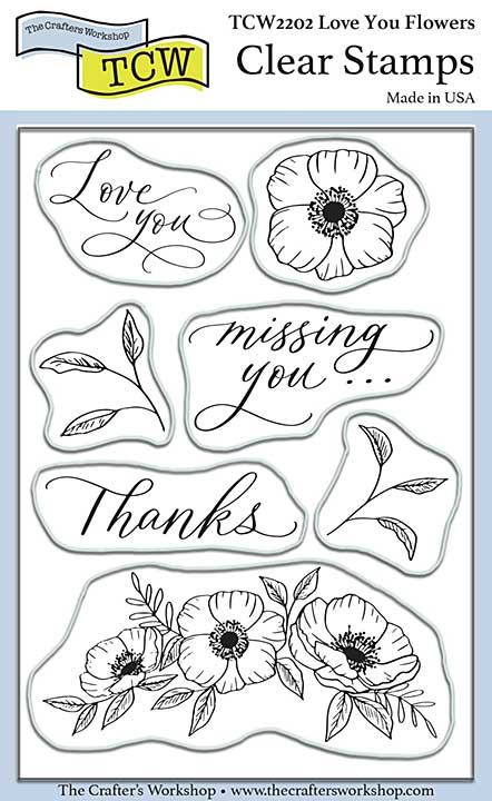 SO: Crafters Workshop Clear Stamps 4X6 - Love You Flowers