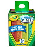 SO: Crayola Washable Sidewalk Chalk - Assorted Colors 16pk