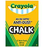 Crayola Anti-Dust Chalk - White 12pk