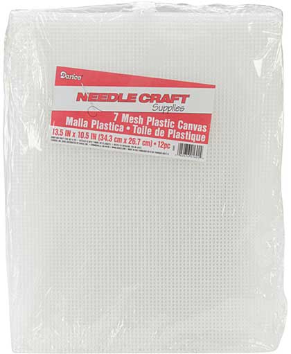 SO: Plastic Canvas 7 Count 10.5x13.5 12pk - Clear