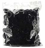 SO: Plastic Top Hats 19mm (144 pack) - Black