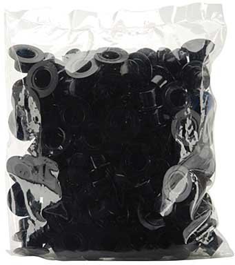 SO: Plastic Top Hats 19mm (144 pack) - Black