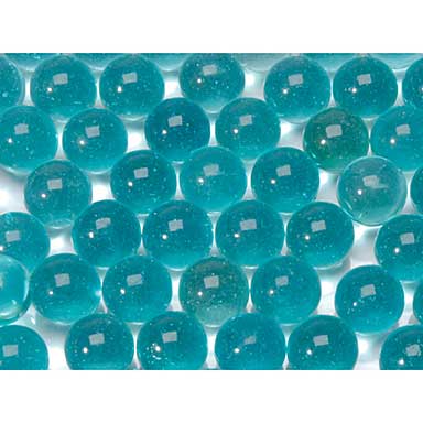 SO: Floral Glass Marbles - Ice Blue (12oz)