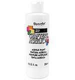 DecoArt Crafter's Acrylic Paint - White (8oz, All-Purpose)