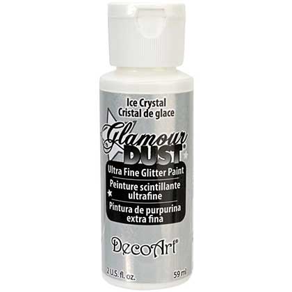SO: Glamour Dust Glitter Paint 2oz - Ice Crystal