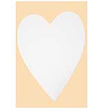 SO: Decopatch Shapes - White Heart Full - Classic Shape