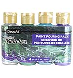 SO: DecoArt Dazzling Metallics Paint Pouring Pack 4pk - Jewel Tone