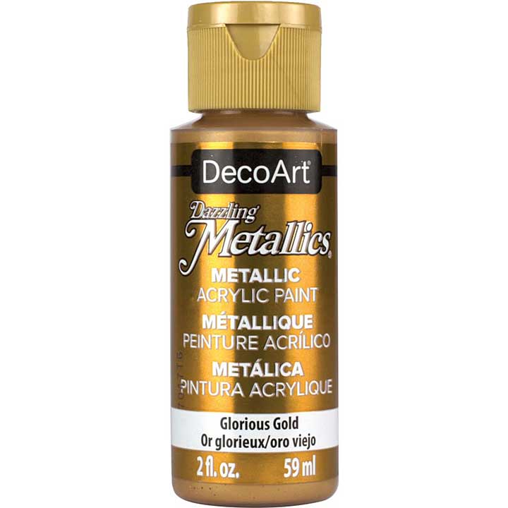DecoArt Dazzling Metallics Acrylic Paint - Glorious Gold