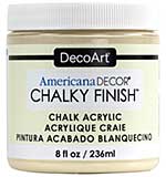 DecoArt Americana Chalky Finish Paint 8oz - Whisper