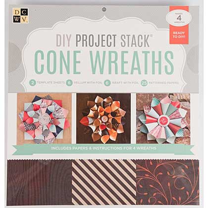 DCVW DIY Project Stack - Cone Wreaths