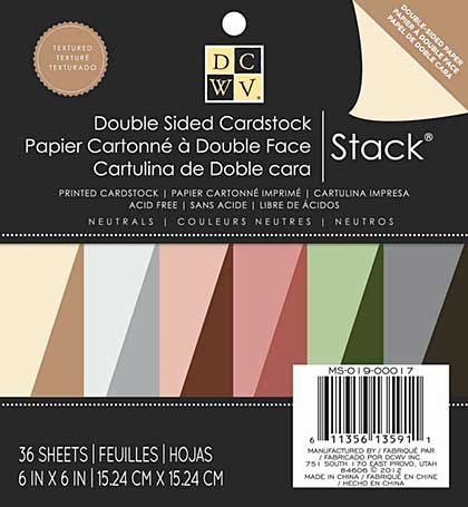 SO: DCWV Neutrals 6x6 Stack - 36 Sheets