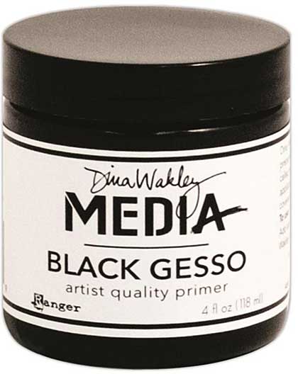 SO: Dina Wakley Media Gesso 4oz Jar - Black