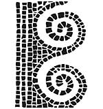 SO: Dina Wakley Media Stencils 6x9 - Mosaic Swirl