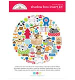 Doodlebug Design Shadow Box Insert Kit - Doggone Cute