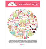 Doodlebug Design Shadow Box Insert Kit - Gingerbread Kisses