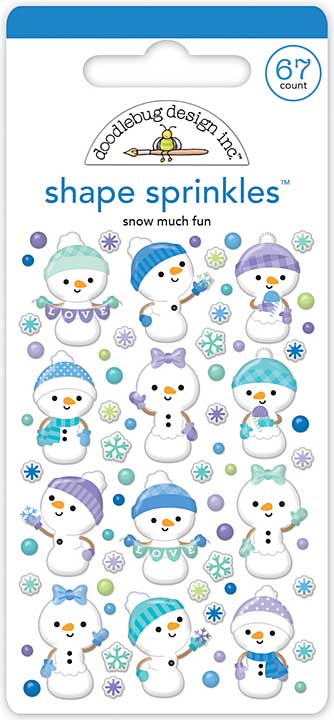Doodlebug Design Snow Much Fun Shape Sprinkles (8348)