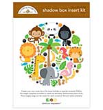 Doodlebug Design Shadow Box Insert Kit - At The Zoo