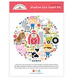 Doodlebug Design Shadow Box Insert Kit - Down On The Farm