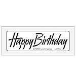 Dreamweaver Stencils - Happy Birthday Small