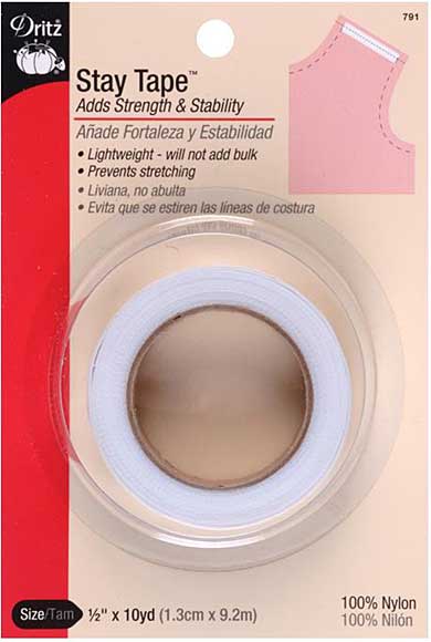 SO: Dritz Polyester Stay Tape (0.5 x 10yd)