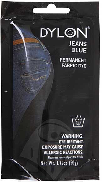 SO: Dylon - Jeans Blue, Permanent Fabric Dye (1.75oz)
