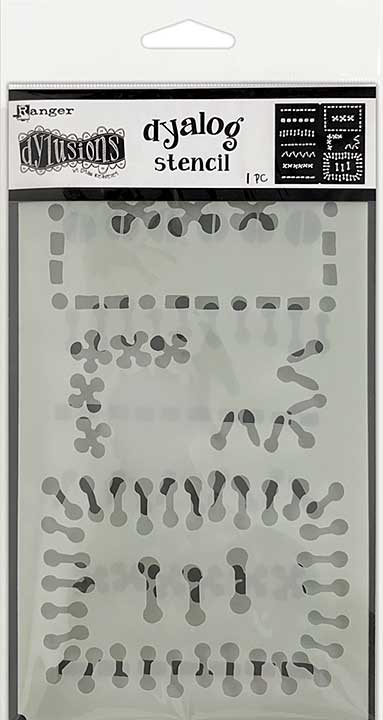 SO: Dyan Reaveley\'s Dylusions Dyalog Stencil - Stitch It