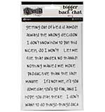 SO: Dyan Reaveley's Dylusions Bigger Back Chat Stickers -  White Set #2